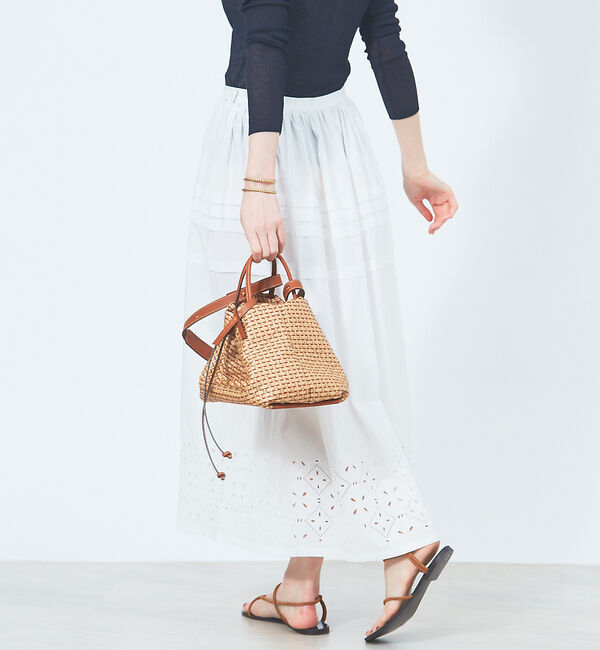 Rouge vif「タイルエンブロイダリースカート」|スカート|