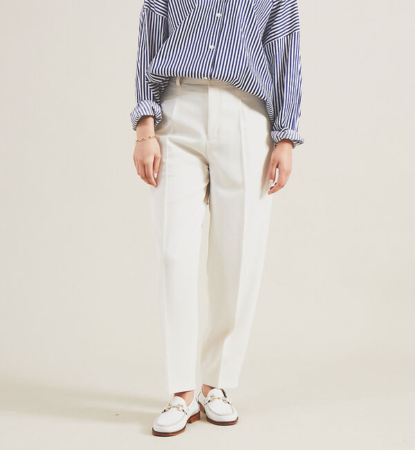 Rouge vif「【セットアップ対応】ツィルセンタープレスパンツ」|その他|アイボリー