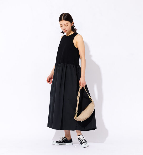 Rouge vif「【一部店舗限定】ウエストギャザー切替 アメスリ マキシワンピース」|ワンピース|