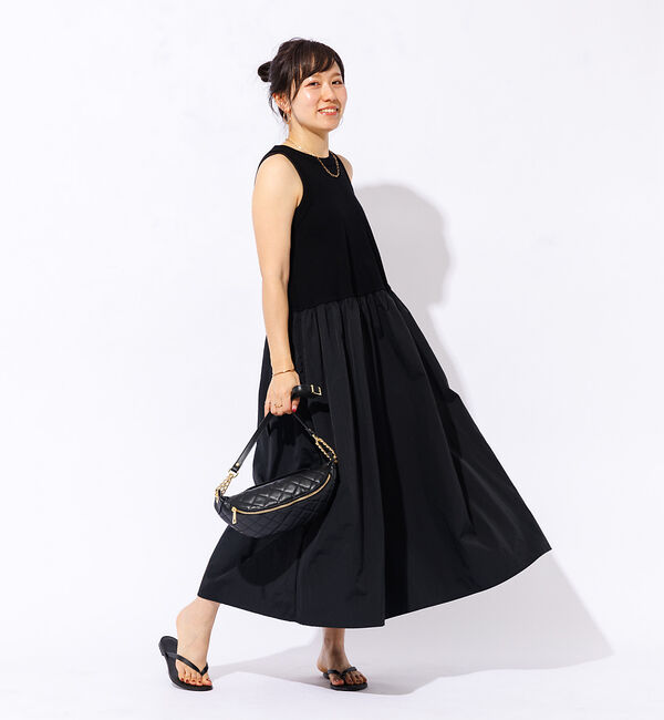 Rouge vif「【一部店舗限定】ウエストギャザー切替 アメスリ マキシワンピース」|ワンピース|