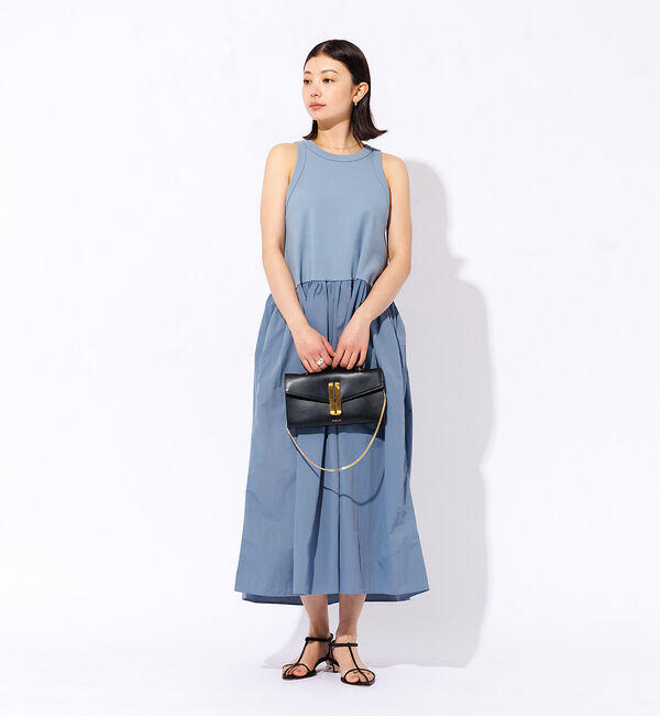 Rouge vif「【一部店舗限定】ウエストギャザー切替 アメスリ マキシワンピース」|ワンピース|