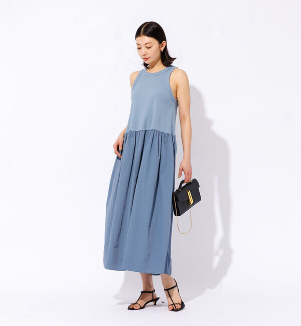 Rouge vif「【一部店舗限定】ウエストギャザー切替 アメスリ マキシワンピース」|ワンピース|