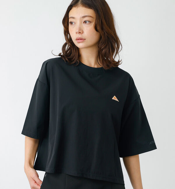 Rouge vif「【KELTY/ケルティー】ラッシュコンフォートクロップドTシャツ　五分丈/速乾/」|Tシャツ・カットソー|ブラック