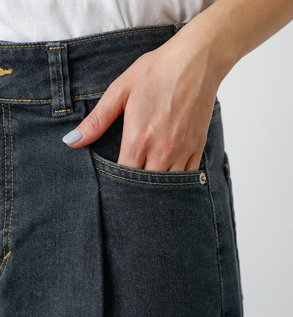 Rouge vif「【SOMETHING/サムシング】HANA タックカバーテパード / デニムパン」|その他|