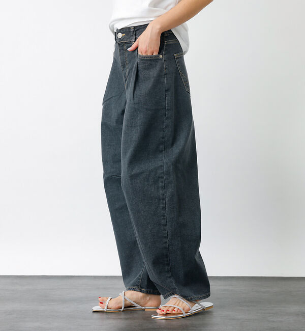 Rouge vif「【SOMETHING/サムシング】HANA タックカバーテパード / デニムパン」|その他|