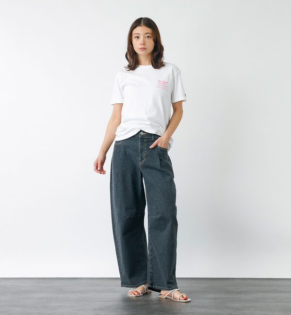 Rouge vif「【SOMETHING/サムシング】HANA タックカバーテパード / デニムパン」|その他|