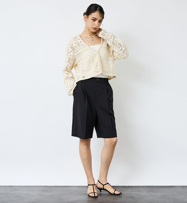 Rouge vif「【Le Melange/ル・メランジュ】スラブタッチドライショートパンツ/セット」|その他|