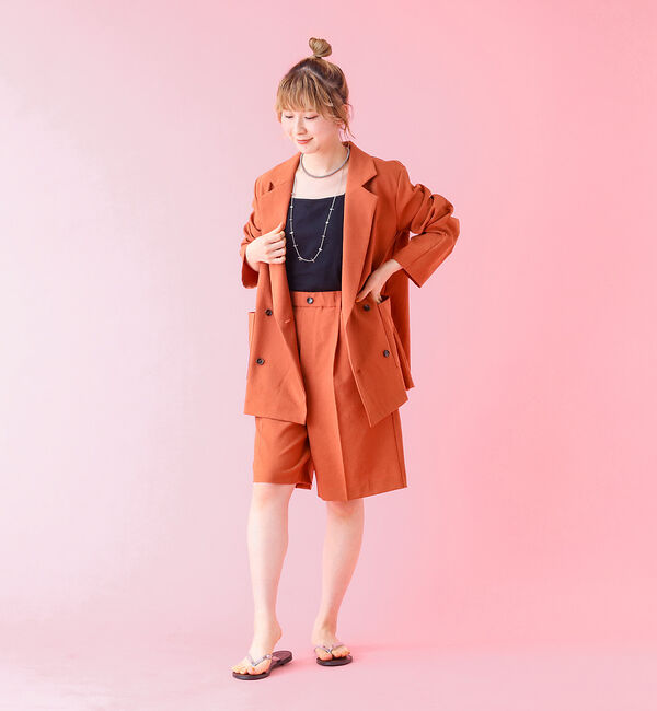 Rouge vif「【Le Melange/ル・メランジュ】スラブタッチドライショートパンツ/セット」|その他|