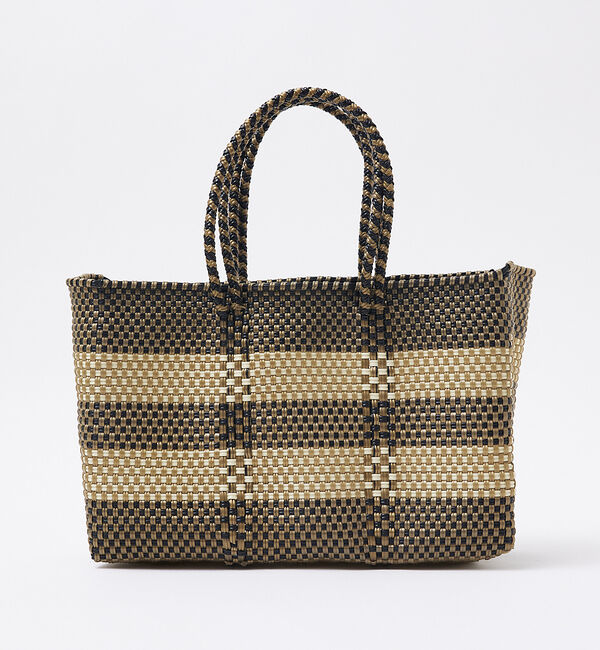 Rouge vif「【MOON BIRD/ムーンバード】手編みのメルカドバッグ/TANPIN/横長/」|ショルダー・メッセンジャー|ライトブラウン