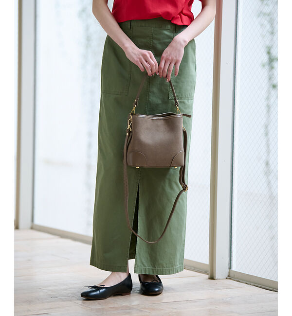 Rouge vif「【AULENTTI/オウレンティ】2WAY スウェードワンハンドルミニバッグ /」|ハンドバッグ|