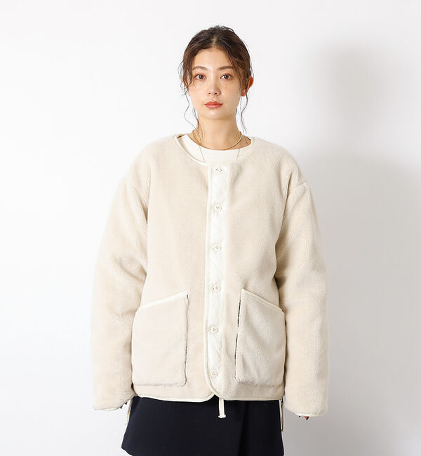 Rouge vif「【TAION / タイオン】ミリタリー リバーシブル クルーネック ダウンジャケ」|ダウン|