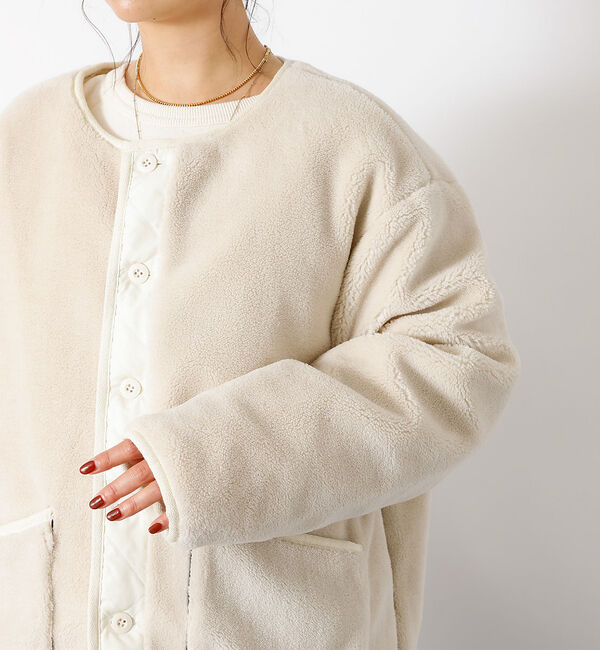 Rouge vif「【TAION / タイオン】ミリタリー リバーシブル クルーネック ダウンジャケ」|ダウン|