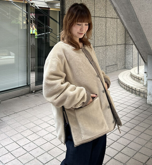 Rouge vif「【TAION / タイオン】ミリタリー リバーシブル クルーネック ダウンジャケ」|ダウン|