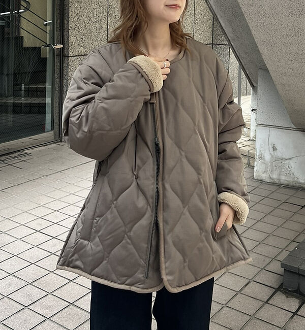 Rouge vif「【TAION / タイオン】ミリタリー リバーシブル クルーネック ダウンジャケ」|ダウン|