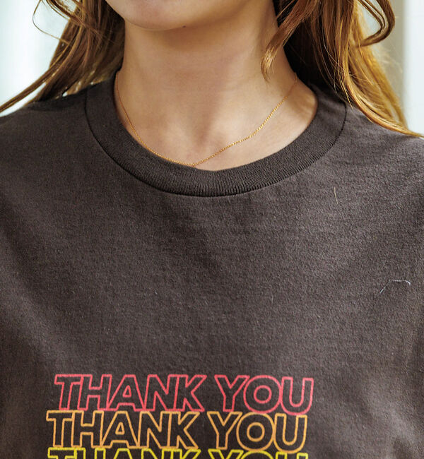 Rouge vif「【Le Melange/ル・メランジュ】カラフルロゴTシャツ/#8541001T」|Tシャツ・カットソー|