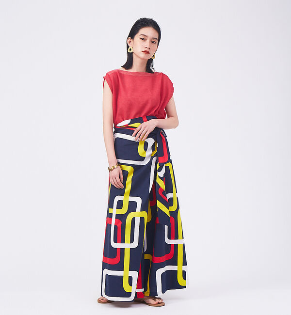 qualite「ジオメプリントラップパンツ」|その他|