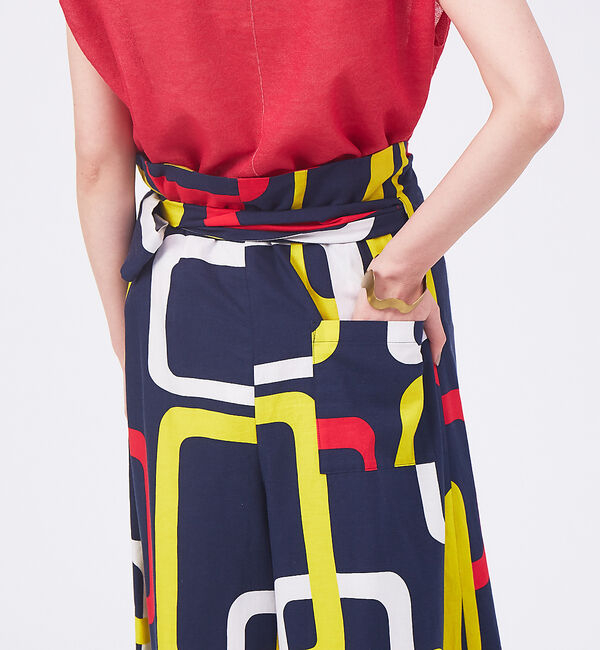 qualite「ジオメプリントラップパンツ」|その他|