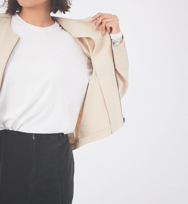 qualite「ポンチフォルムブルゾン」|ブルゾン・スタジャン|