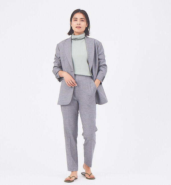 qualite「【セットアップ対応】スラブシャークスキンジャケット」|テーラードジャケット|