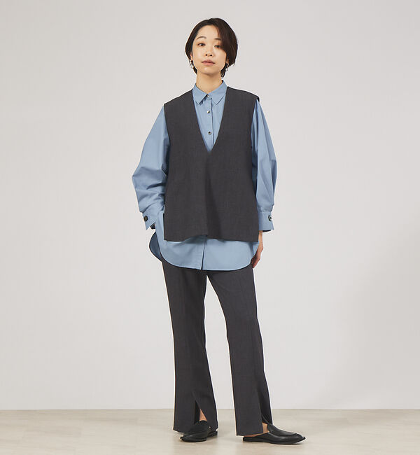 qualite「【セットアップ対応】ダブルクロスセンターベンツパンツ」|その他|