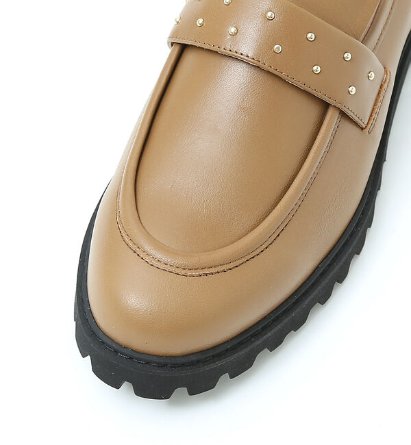 AU BANNISTER「【軽量】スタッズボリュームローファー」|ローファー|