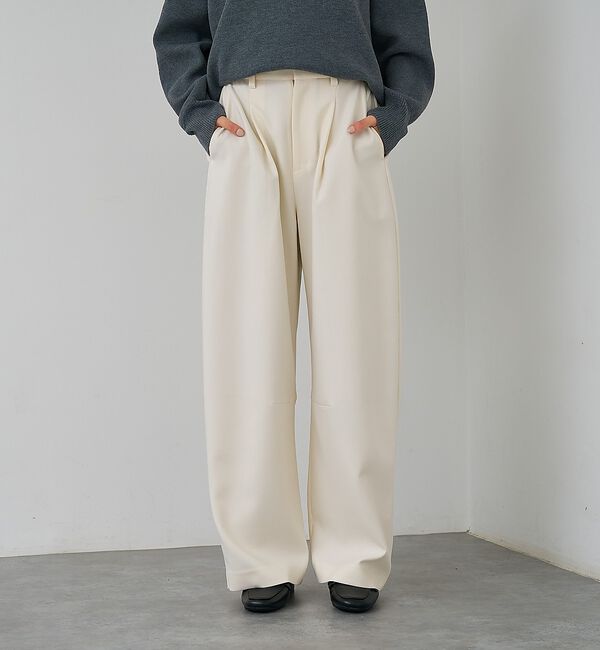 abahouse mavie「【後ろウエストゴム】ダブルクロスカーブパンツ【予約】」|その他|
