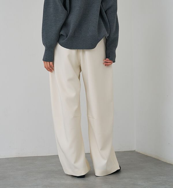 abahouse mavie「【後ろウエストゴム】ダブルクロスカーブパンツ【予約】」|その他|