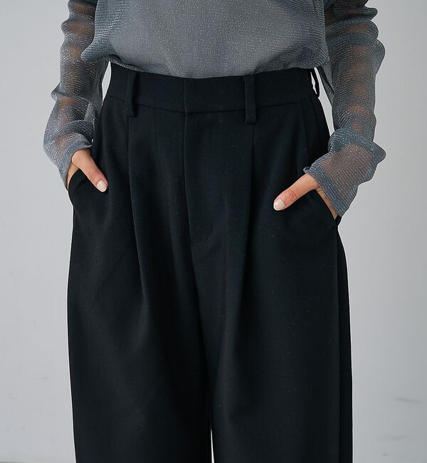 abahouse mavie「【後ろウエストゴム】ダブルクロスカーブパンツ【予約】」|その他|