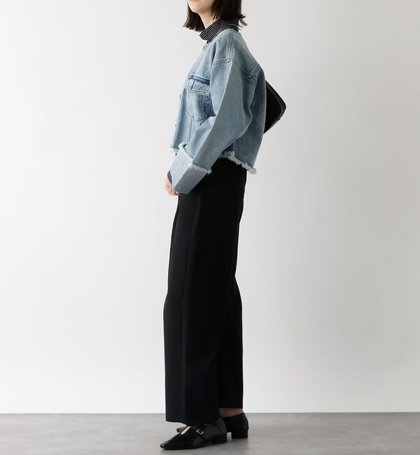 abahouse mavie「【後ろウエストゴム】ダブルクロスカーブパンツ【予約】」|その他|