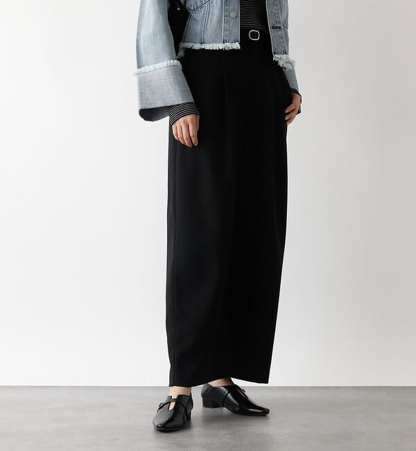 abahouse mavie「【後ろウエストゴム】ダブルクロスカーブパンツ【予約】」|その他|