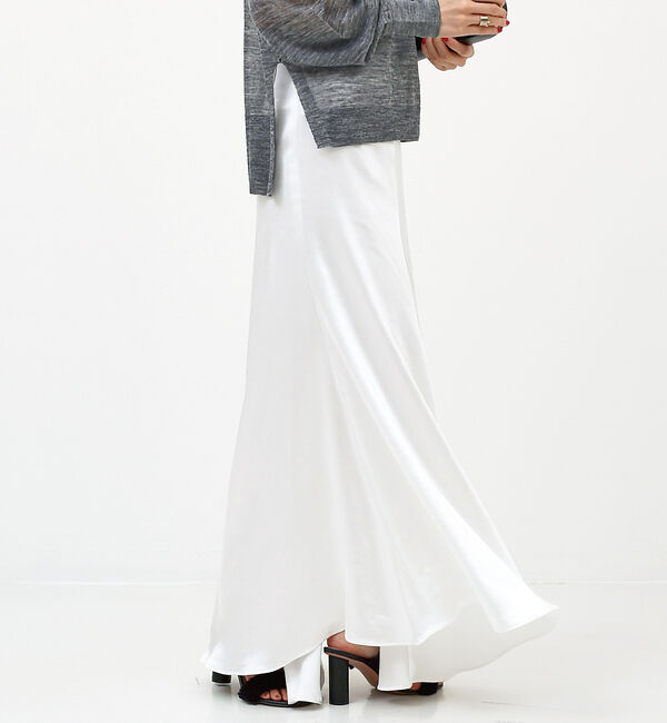 The Store by C' 「【COCUCA】タックサテンスカート」|スカート|