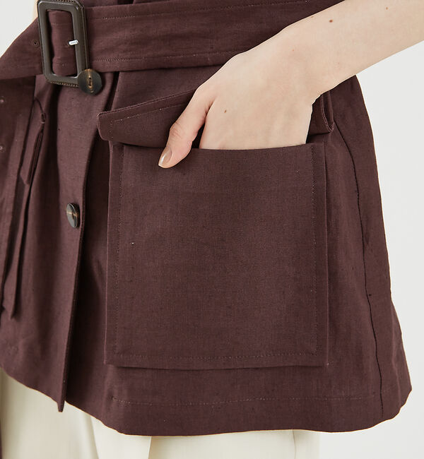 The Store by C' 「【N＿8】ベルト付きリネンジャケット」|その他|