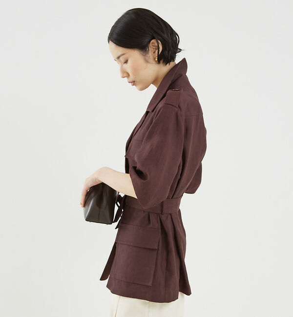 The Store by C' 「【N＿8】ベルト付きリネンジャケット」|その他|