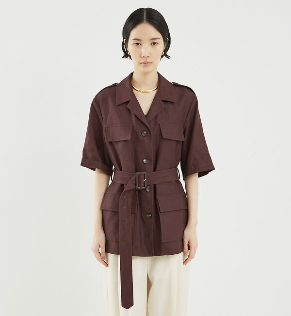 The Store by C' 「【N＿8】ベルト付きリネンジャケット」|その他|