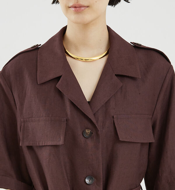 The Store by C' 「【N＿8】ベルト付きリネンジャケット」|その他|