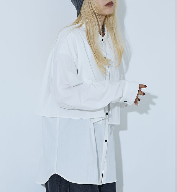 NOMINE「【ユニセックス】ロングヨーク オーバーサイズ シャツ」|シャツ・ブラウス|