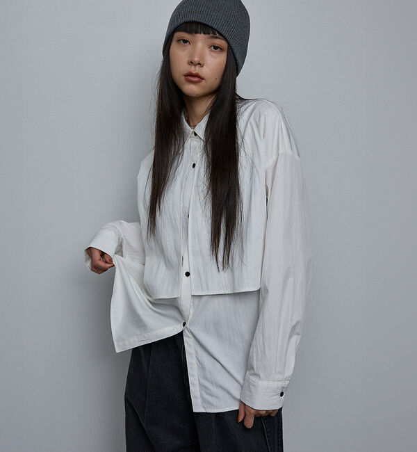 NOMINE「【ユニセックス】ロングヨーク オーバーサイズ シャツ」|シャツ・ブラウス|