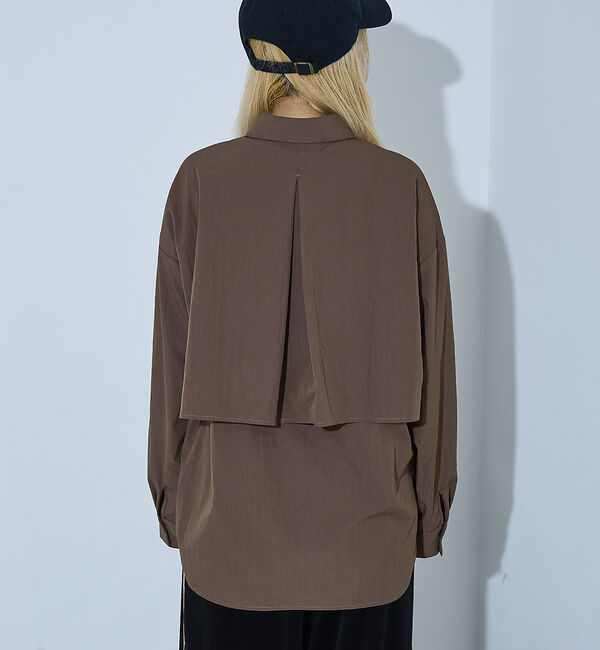 NOMINE「【ユニセックス】ロングヨーク オーバーサイズ シャツ」|シャツ・ブラウス|