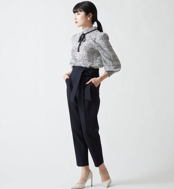 TIARA「ハイウエストテーパードパンツ」|その他|