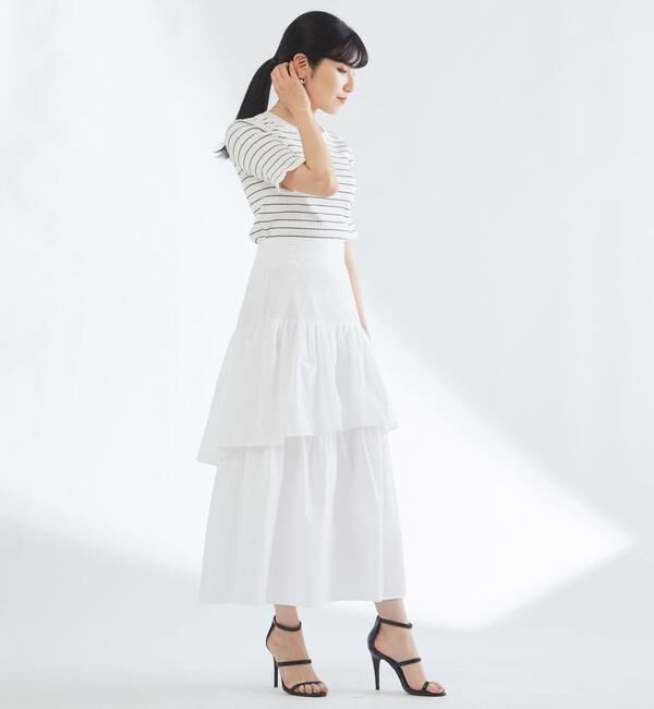 TIARA「バックロングティアードスカート」|スカート|