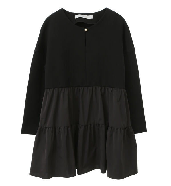 TIARA「コンビティアードトップス」|Tシャツ・カットソー|ブラック