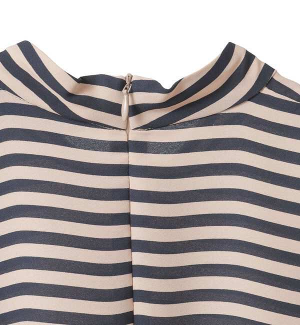 TIARA「ストライププリントバイカラーベルトワンピース」|ワンピース|