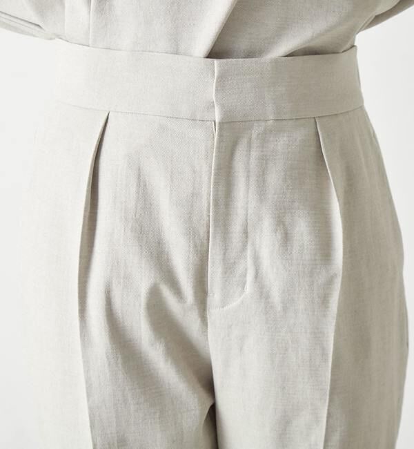 Liesse「麻混タック細パンツ（セットアップ対応可）」|その他|