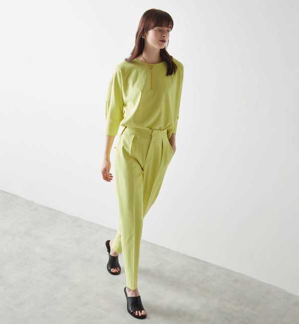 Liesse「麻混タック細パンツ（セットアップ対応可）」|その他|