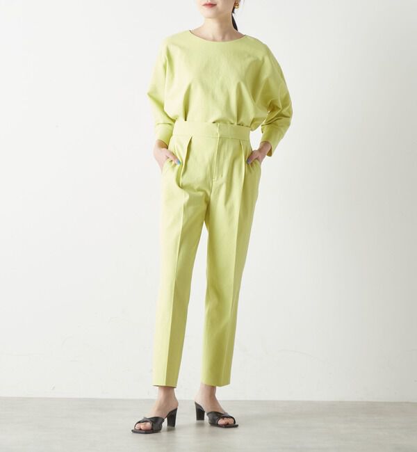 Liesse「麻混タック細パンツ（セットアップ対応可）」|その他|