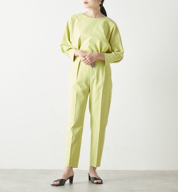 Liesse「麻混タック細パンツ（セットアップ対応可）」|その他|