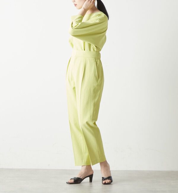 Liesse「麻混タック細パンツ（セットアップ対応可）」|その他|