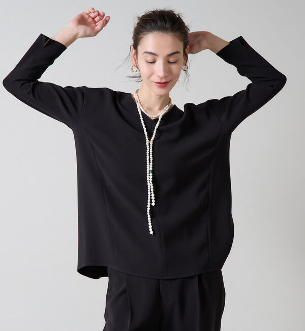 Liesse「バックフレアートップス」|シャツ・ブラウス|