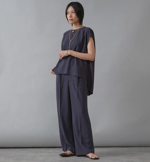 Liesse「ケープ風ブラウス」|シャツ・ブラウス|