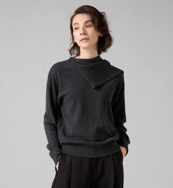 Liesse「ストールデザインニットトップス」|ニット・セーター|